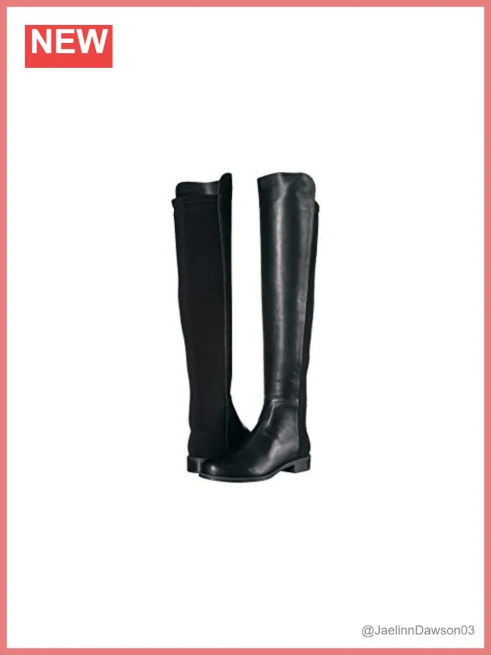 Stuart Weitzman 5050 Knee-High Boots Leather Slip-On